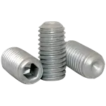 Cup Point Socket Set Screws, Zinc Bake Cr+3, Alloy