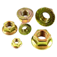 Metric Class 10, Non Serrated, DIN 6923, Zinc-Yellow CR+6