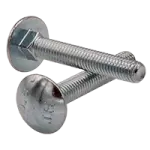 Metric 8.8 DIN 603 Clear Zinc