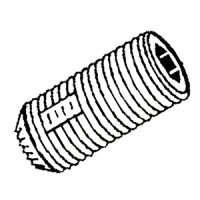 Loc Wel Knurled Cup Point Socket Set Screw, Thermal Black Oxide (Inch)