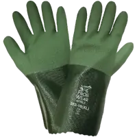FrogWear® 282 Nitrile Chemical Handling Gloves ¾ Dip, Mach Finish, 12\