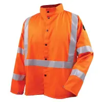 Safety Welding Jacket with FR Reflective Tape – Small, High-Visibility Flame Protection