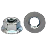 Metric Class 10, Non Serrated, DIN 6923, Zinc CR+3