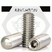 Oval Point Socket Set Screws, Stainless Steel 18 8 