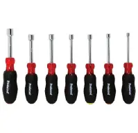 7 Piece SAE  HOLLOW SHANK SAE NUT DRIVER SETS
