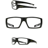Ironclad EYF-BKC BRONX Full Frame Safety Glasses, Anti-Scratch/Anti-Fog, Clear Lens