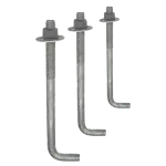 L Shaped Anchor Bolts W/ Nut / Washer