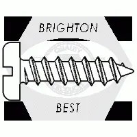 Self Tapping Screws, Flat Slotted, Stainless Steel 18 8 (Inch)