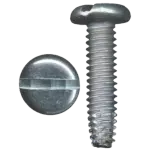 Thread Cutting Screws, Pan Slotted, Type F, Zinc Cr+3
