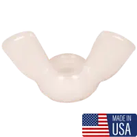 #8‑32 Nylon Wing Nut – Plain Finish (USA, Inch)