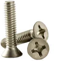 Machine Screw, Phillips Flat Head, Stainless Steel 18 8 