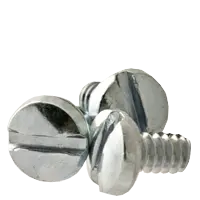 Machine Screw, Binder Undercut Slotted, Zinc Cr+3 