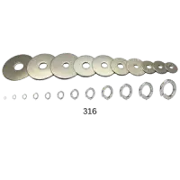 316 Stainless Steel Flat & Lock Washers