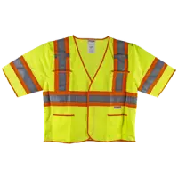 PROFERRED High Visibility Safety Vest – Lime, 2XL, ANSI Class 3
