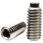 Half Dog Socket Set Screws, Stainless Steel 18 8