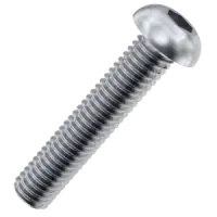 M2‑0.40 x 8mm Button Socket Cap Screw – Class 10.9, Zinc‑Baked (Cr+3), ISO 7380