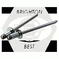 Steel/Steel Dome Head Blind Rivet, Zinc Cr+3 (Inch)