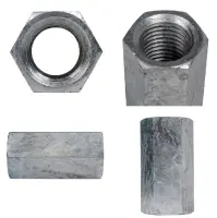 A563 Grade A Hex Coupling Nut, Hdg (Inch)