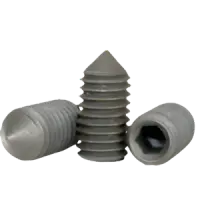 Cone Point Socket Set Screw, Thermal Black Oxide, Alloy (Inch)