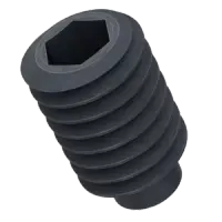 Half Dog Socket Set Screws, Thermal Black Oxide, Alloy (Inch)