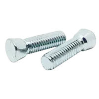 Clipped Head Plow Bolts Grade 5 W/ Hex Nuts, Zinc Cr+3 (Inch)