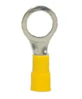 Ring Terminal Vinyl Insulated 3/8” Yellow 12-10 Gauge