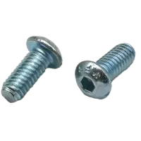 Button Socket Cap, Zinc Bake Cr+3, Alloy (Inch)