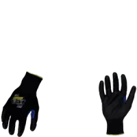 Ironclad KKC1FN-03-M Command Knit FN Gloves, Touchscreen, Vend Packed, Black & Blue, Size Medium