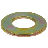 Sae Flat Washer, Zinc-Yellow (Inch)