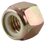 Metric Class 8 Nylon Insert Locknut, Zinc-Yellow
