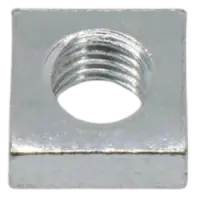 Square Machine Screw Nut, Zinc Cr+3 (Inch)