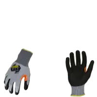 Ironclad KKC4PU-45-L Command A4 PU Gloves, Touchscreen, Vend Packed, Gray & Black, Size Large