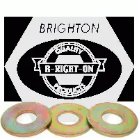 Uss Flat Washer, Thru Hardened, Zinc/Yellow (Import) (Inch)