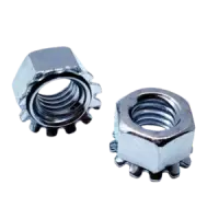 External Tooth Keps Hex Locknut, Zinc Cr+3 (Inch)