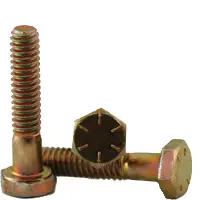 Grade 2 Hex Head Cap Screws Zinc Yellow