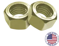 Usa Grade 8 Hex Nut, Zinc-Yellow Cr+3 (Inch)