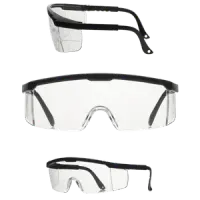 Ironclad EYSS-BKC Visitor Spec Side shield, Anti-Scratch/Anti-Fog, clear Lens
