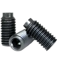 Half Dog Socket Set Screws, Thermal Black Oxide, Alloy
