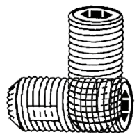 Loc Wel Knurled Cup Point Socket Set Screws, Thermal Black Oxide