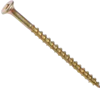 Square Drive Bugle Head Deck Screw, Zinc-Yellow, Hardened (Inch)