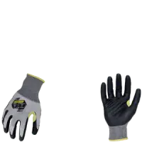Ironclad KKC3FN-04-L Command A3 Foam Nitrile Gloves, Vend Packed, Gray & Black, Size Large