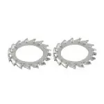 Zinc Cr+3, Metric Din 6798A External Tooth Serrated