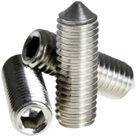 Cone Point Socket Set Screws, Stainless Steel 18 8