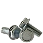 Machine Screw, Indented Hex Washer Head Unslotted, Zinc Cr+3 