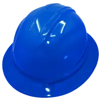 Bullhead Safety™ Head Protection – Blue Full Brim Hard Hat