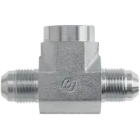 Steel, SAE J514 37° Flare Female Branch Tee – 1/4\
