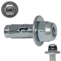 Sleeve Anchor, Acorn Nut, Zinc Cr+3 (Inch)