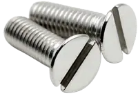 Machine Screw, Flat Head Slotted, Zinc Cr+3 (Inch)