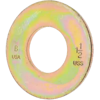 Uss L9 Tension Flat Washers Pattern Zinc & Yellow Cr+3 (Usa) (Inch)