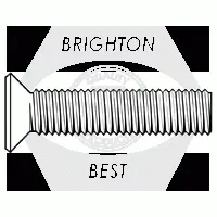 Usa Flat Socket Cap Screw, Thermal Black Oxide (Inch)